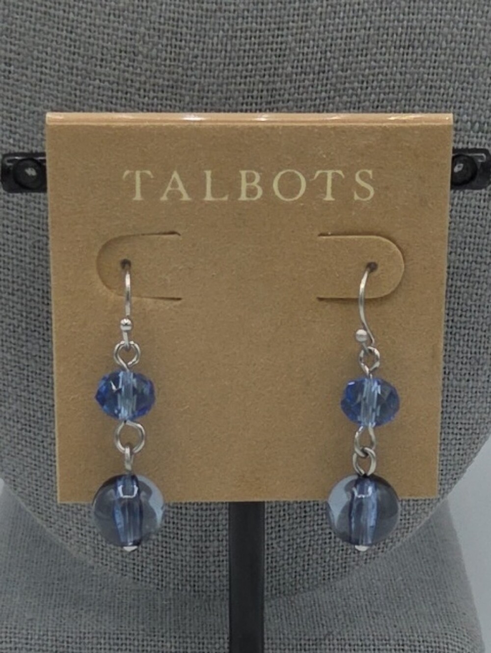 5 for $25! Talbots Navy Faceted Drop Earrings